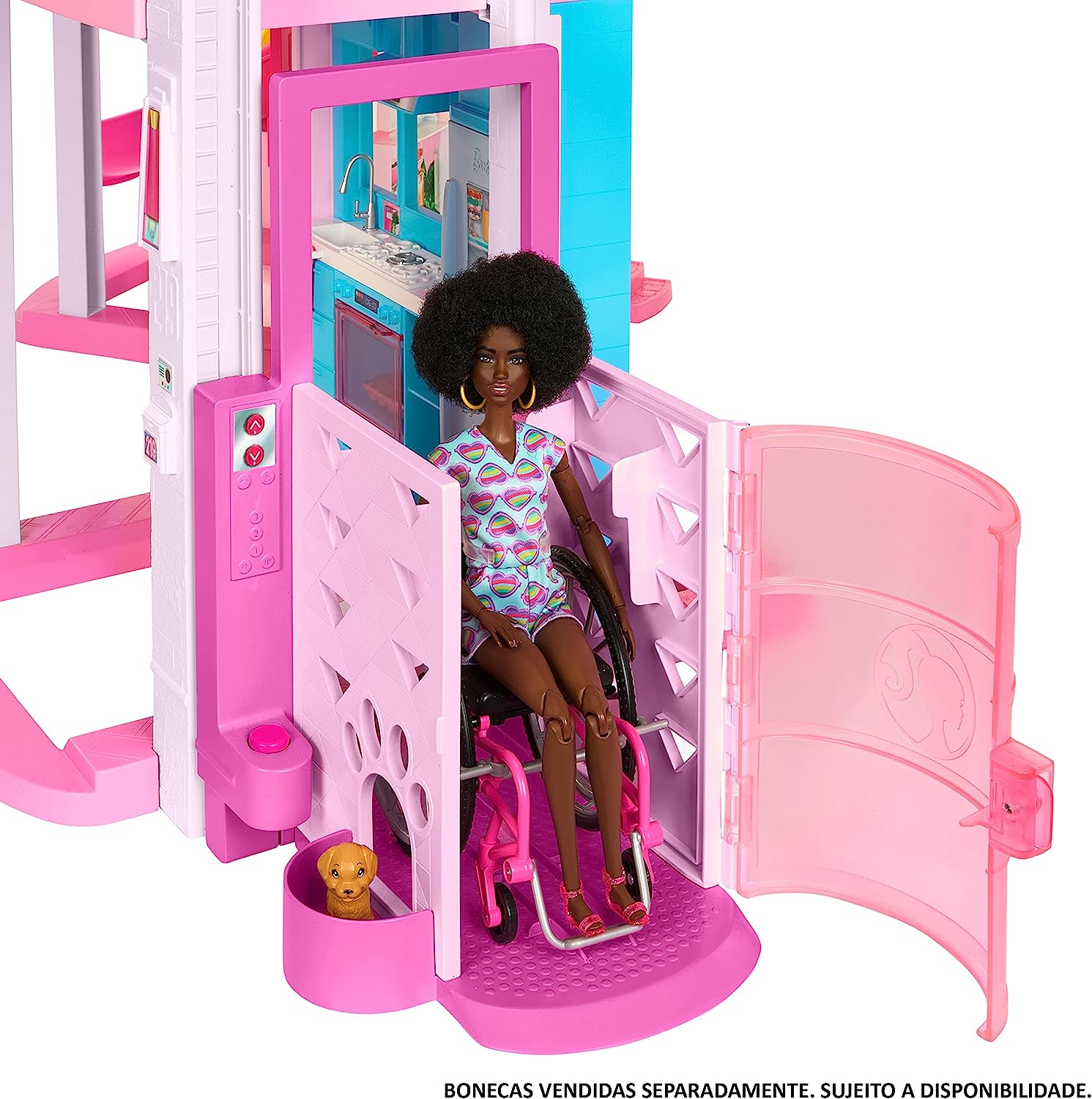 Casinha da barbie com piscina