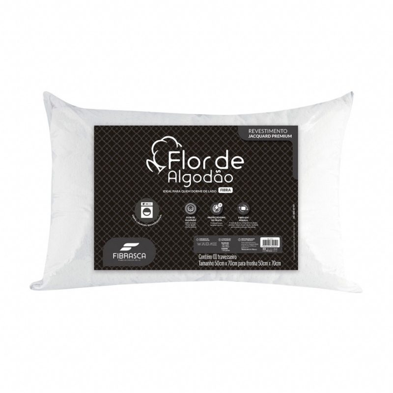 TRAVESSEIRO FLOR DEALGODÃO FIBRA LAVÁVEL 4212 FIBRASCA