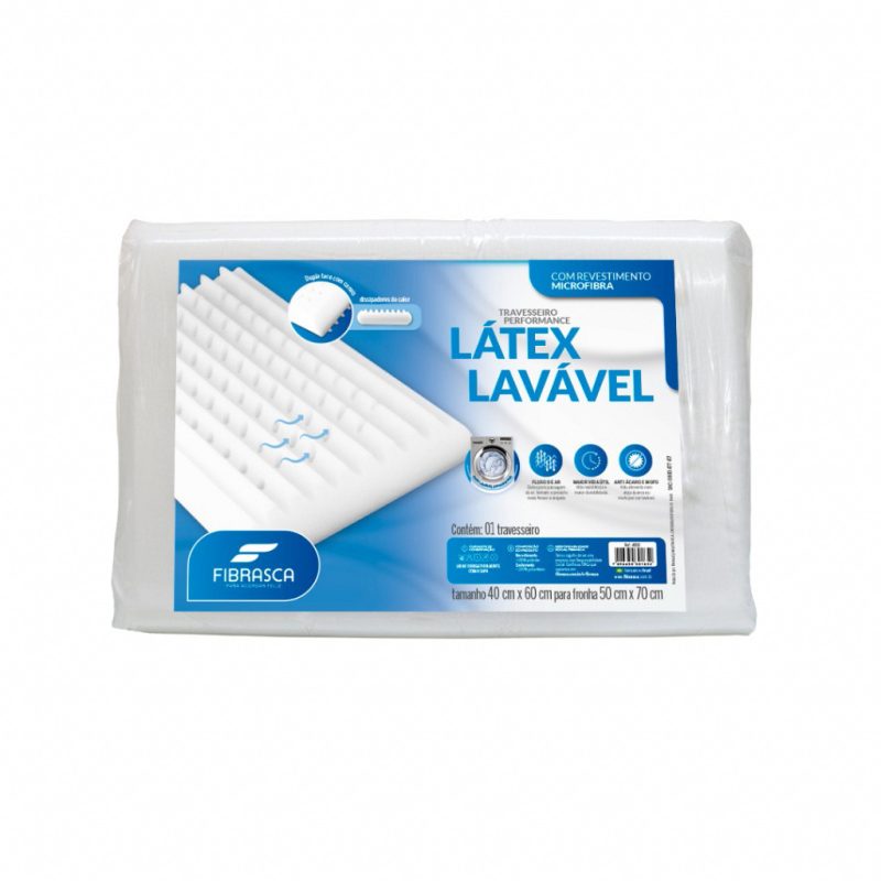 TRAVESSEIRO LATEX LAVÁVEL NEW PERFORMANCE NOVO 4606 FIBRASCA