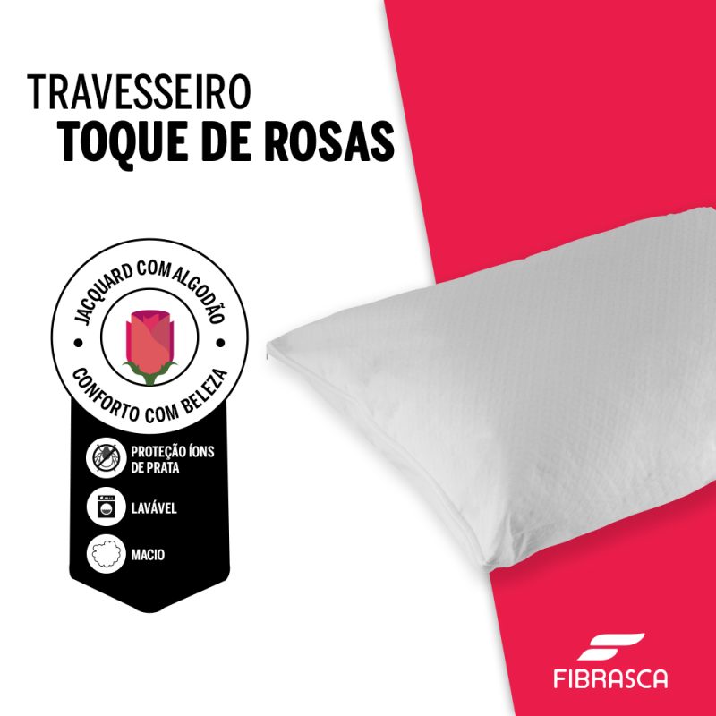 TRAVESSEIRO TOQUE DE ROSAS PLUMAX 4585 FIBRASCA - Imagem 2