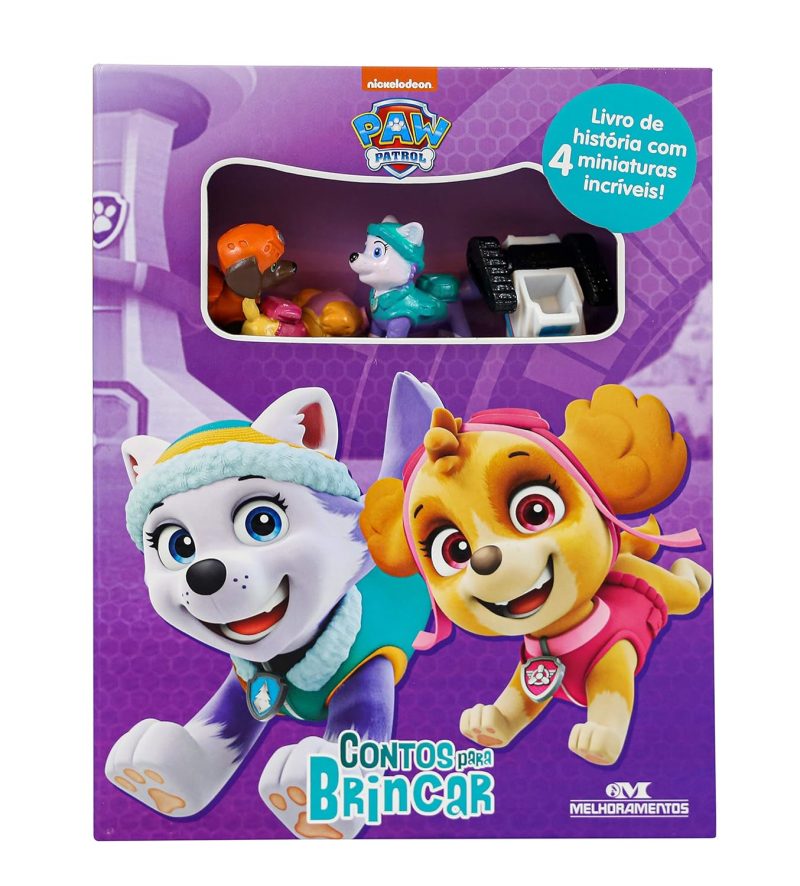 LIVRO CONTOS PARA BRINCAR PAW PANTROL MELHORAMENTOS