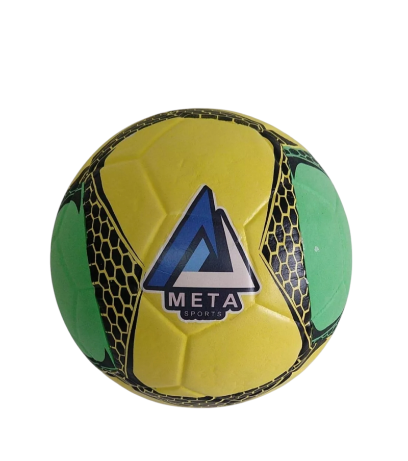 BOLA DE FUTEBOL EVA VERDE E AMARELA META SPORTS