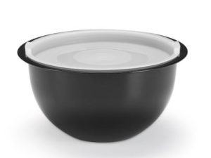 BOWL COM TAMPA HERMÉTICA PRETO 1,1L INJEPLASTEC 0227P