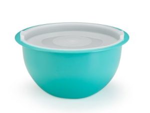BOWL COM TAMPA HERMÉTICA AZUL 1,1L INJEPLASTEC 0227A