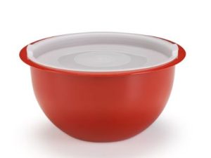 BOWL COM TAMPA HERMÉTICA VERMELHO 1,1L INJEPLASTEC 0227V