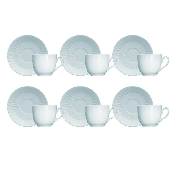 06 XÍCARAS DE CAFÉ COM PIRES AZUL VINTAGE GERMER