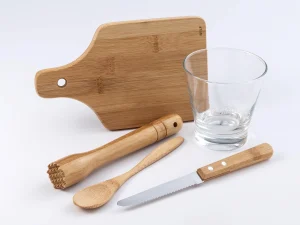 KIT PARA CAIPIRINHA EM BAMBU 5 PEÇAS WELF KC-00263