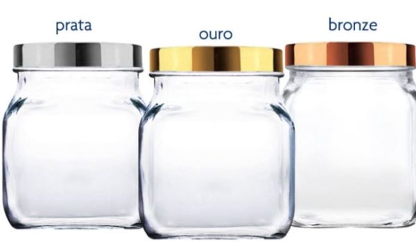 POTE STYLE M COM TAMPA PLÁSTICA METALIZADA 1150ML RUVOLO 1080511