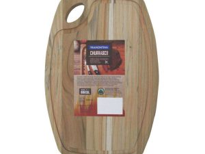 TÁBUA PARA CHURRASCO OVAL 40X27X1,9CM TRAMONTINA 13233/052