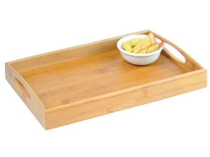 BANDEJA PARA SERVIR EM BAMBU 35CM WELF BT-13353