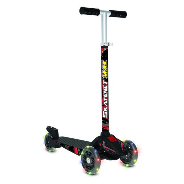 PATINETE SKATENET MAX LED PRETO