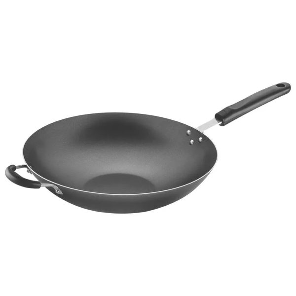 FRIGIDEIRA WOK ALUM 36CM SEM TAMPA LORETO GRAFITE TRAMONTINA 20252/036