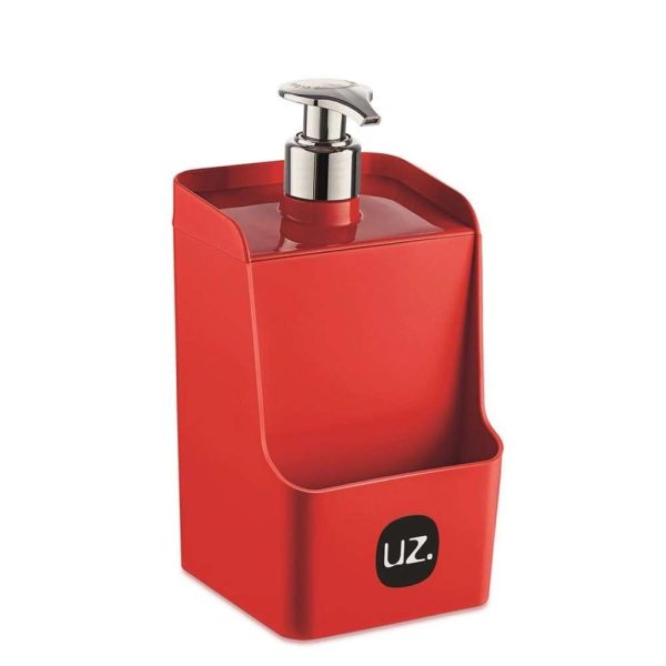 KIT PARA PIA 4 PEÇAS VERMELHO PLÁSTICO UZ - Imagem 2