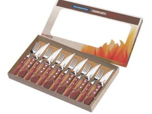 JOGO 12 PEÇAS PARA CHURRASCO JUMBO INOX POLYWOOD TRAMONTINA 21199/796
