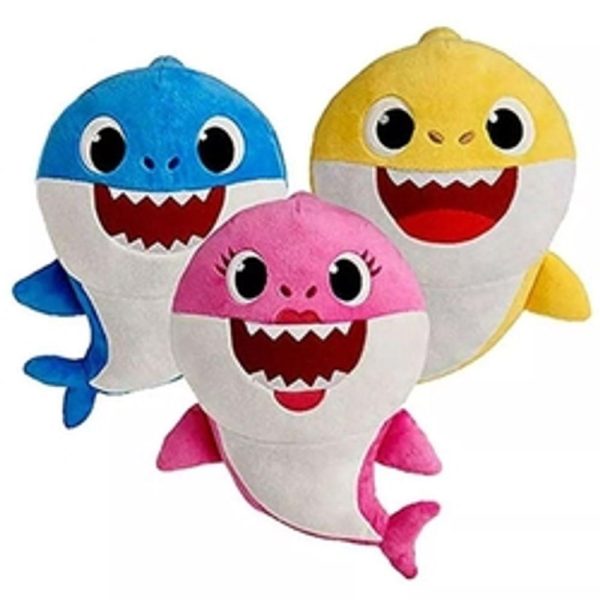 BABY SHARK PELÚCIA 8" SORTIDA FOCOS 2356