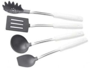 JOGO DE UTENSÍLIOS 4 PEÇAS BRANCO EASY TRAMONTINA 25299/807