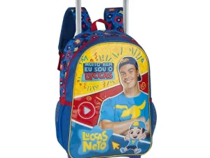 MOCHILA ESCOLAR COM RODINHA LUCCAS NETO IN9007