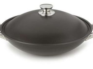 FRIGIDEIRA WOK COM TAMPA E ASAS 34CM LINHA PROFISSIONAL MULTIFLON REF 45234