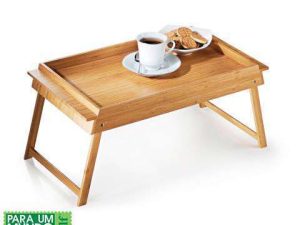 BANDEJA EM BAMBU COM PÉS DOBRAVEIS GÊNOVA WELF BT-00533