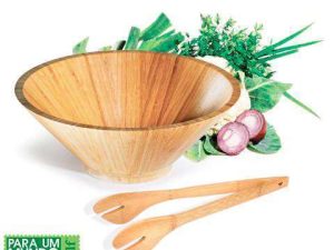 CONJUNTO PARA SALADA EM BAMBU PEQUIM 3L  2 PEÇAS WELF CJ-31173