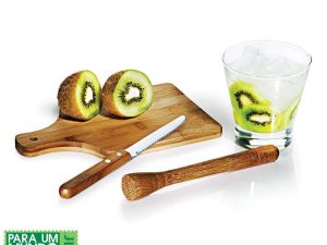 KIT PARA CAIPIRINHA EM BAMBU IBIZA 4 PEÇAS WELF KC-00253