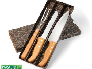 CONJUNTO DE FACAS INOX/BAMBU SPECIAL LINE 3 PEÇAS KF-00853