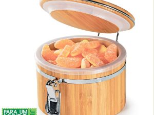 POTE PARA MANTIMENTOS EM BAMBU DUBAI 0,5L WELF PO-00703