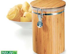 POTE PARA MANTIMENTOS EM BAMBU DUBAI 1,4L WELF PO-00723