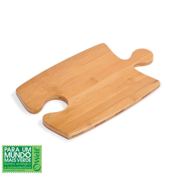 TÁBUA EM BAMBU COM FORMATO DE QUEBRA CABEÇA SUPREME WELF TA-29003