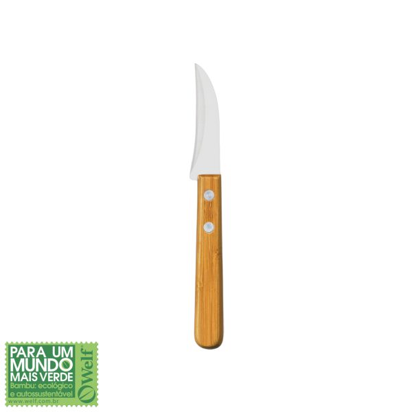 FACA PARA LEGUMES EM INOX E BAMBU SPECIAL LINE 3" WELF UB-00543