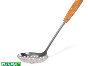 ESPUMADEIRA EM AÇO INOX COM CABO EM BAMBU 36CM WELF UB-80023