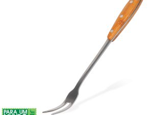 GARFO EM AÇO INOX CABO EM BAMBU 35CM WELF UB-80053