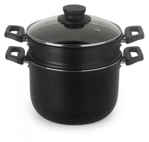 CUSCUZEIRA VAPOR 20 CM COM TAMPA DE VIDRO - MULTIFLON REF. 54320