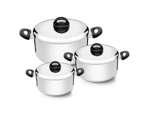 KIT MIX 3 PEÇAS CAÇAROLA ETERNA POLIDA NIGRO 25480
