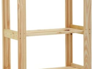 ESTANTE MODULARE EM MADEIRA PINUS COM ACABAMENTO NATURAL COM 05 PRATELEIRAS - ‎62.2 x 30.2 x 139.2 TRAMONTINA 91620018