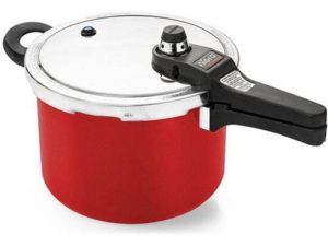 PANELA DE PRESSÃO NIGRO ETERNA 6,0 LITROS VERMELHA REF 097279