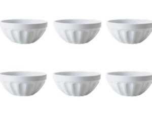CONJUNTO COM 6 BOWLS PORCELANA 400ML FOLK GERMER 4677715