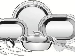 JOGO PARA SERVIR AÇO INOX 8 PEÇAS CICLO TRAMONTINA 64510890