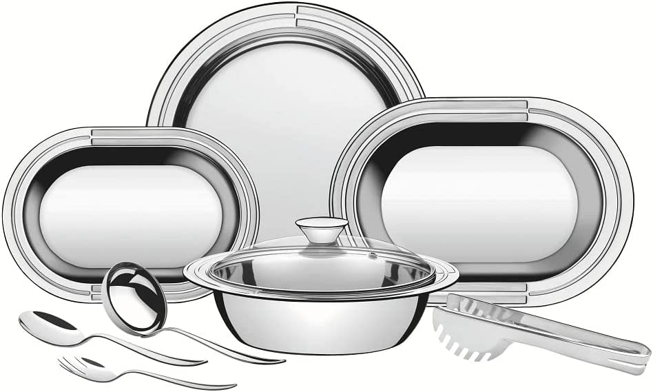 JOGO PARA SERVIR AÇO INOX 8 PEÇAS CICLO TRAMONTINA 64510890