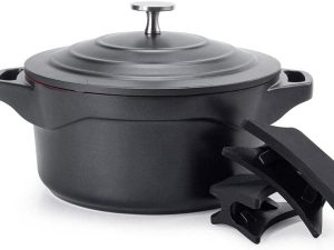 PANELA CAÇAROLA  INDUÇÃO REVEST.CERÂMICO 20CM 2,6L PREMIER BLACK LE COOK LC1862