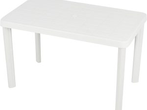 MESA BRANCA RETANGULAR 120X70 BALI