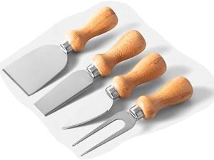 KIT PARA QUEIJO E VINHO 9 PEÇAS EM BAMBU WELF COM ESPAÇO PARA GARRAFA KT-90007