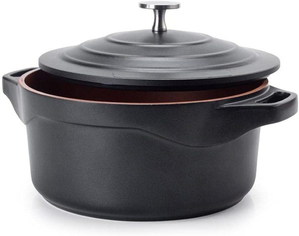PANELA CAÇAROLA INDUÇÃO REVEST. CERÂMICO 32CM 10,3L PREMIER BLACK LE COOK LC1865 - Imagem 4