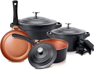 JOGO DE PANELAS 04 PEÇAS PREMIER BLACK LE COOK