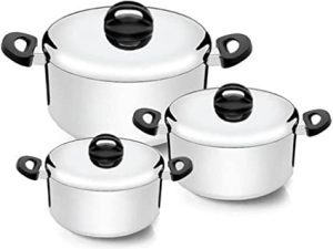 KIT 3 PEÇAS MIX PANELAS POLIDAS ETERNA 25471