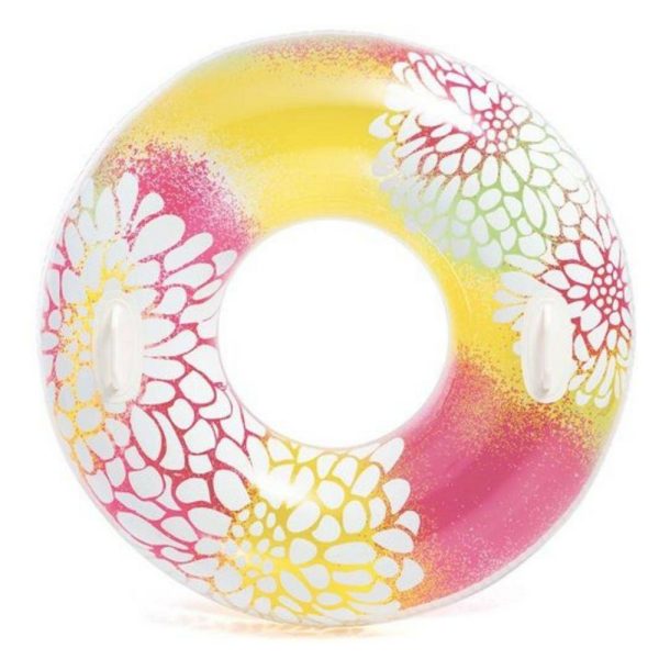 BÓIA TRANSPARENTE COLORIDA GRANDE 97CM INTEX 58263