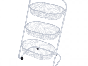 FRUTEIRA ORGANIZADOR SUPERUTIL COM 3 CESTOS BRANCO METALTEC 5863