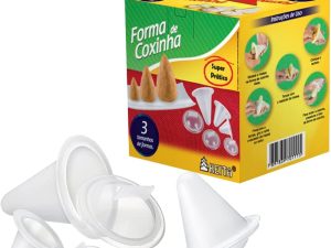 KIT COM 3 FORMAS PARA MODELAR COXINHAS CX03 KEITA