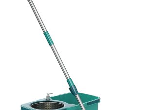MOP GIRATORIO PRÓ DUAS ÁGUAS BALDE 9 LITROS CESTO INOX MOP7824 FLASH LIMP