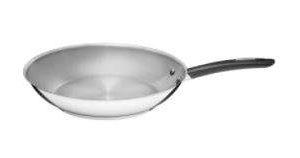 FRIGIDEIRA FUNDA AÇO INOX COM FUNDO TRIPLO E CABO DE SILICONE 20CM TRAMONTINA 62337/200